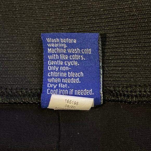 2 Apt. 9 XL Tummy-Control Ponte Leggings Black knit mid rise Rayon Nylon Spandex - Picture 4 of 9